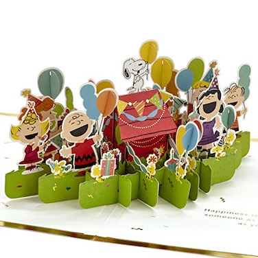 Hallmark Signature Paper Wonder Peanuts Pop Up Birthday Card Celebrate