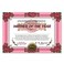 Beistle Mother Of The Year Certificate Greeting 1pc