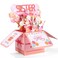 Gosknor Funny Happy Birthday Sister Pop Up Card 3D Birthday Card with Envelope Unique Gift for Women Party Decoration Keepsake