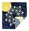 Maeda-senkou Maedasenkou Furoshiki Japanese Wrapping Cloth Moon Dancing Rabbit 19 x 19 inches
