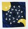 Maeda-senkou Maedasenkou Furoshiki Japanese Wrapping Cloth Moon Dancing Rabbit 19 x 19 inches