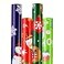 Cherubfunz Christmas Wrapping Paper 4 Rolls 93 sq ft Total Funny Santa Claus Snowflakes Snowman Pine Trees 17 in x 165 ft per Roll