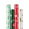 Cherubfunz Elements Collection Wrapping Paper 4 Rolls 93 sq ft Total Reindeer Pine Tree Snowflakes Rabbit Squirrel Bird Fox 17 in x 165 ft Per Roll