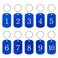 StayMax Aluminum Numbered Key Tags ID Tag 150 Blue