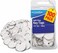 1InTheOffice 100 Pack Metal Key Tags with Split Ring and White Card Labels