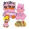 Waxvery Youve Been Ducked Duck Tags Cute Ducking Game Cards 35 Pack Duck Tags with Hole and Rubber Band Rhubarb Duck Design Pink Duck