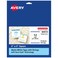 Avery Square Tags Sure Feed Technology 2 x 2 Matte White Strings Included 120 Total PrinttoTheEdge LaserInkjet Printable 80513