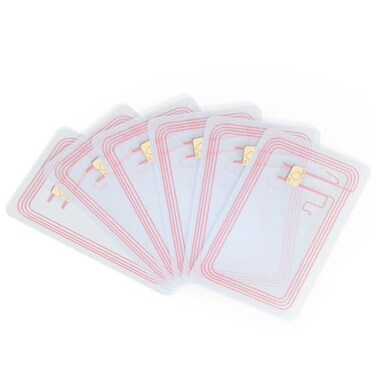 ZHAOYU 100 Pcs NTAG215 Transparent Card NFC Tag Blank Programmable NFC Card Compatible with TagMo and All NFCEnabled Devices