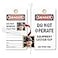 SmartSign Do Not Operate Equipment Locked Out 2 Sided Photo Lockout Tag 6 x 325 Vinyl with SelfLaminating Clear Flap Pack of 25