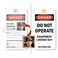 SmartSign Do Not Operate Equipment Locked Out 2 Sided Photo Lockout Tag 6 x 325 Vinyl with SelfLaminating Clear Flap Pack of 25