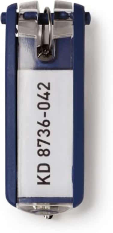 Durable Key Clips for Clear and Easy Organization of Keys Perfect for Use with Durable Key Safes Pack of 6 Innovative Key Clips in Dark Blue