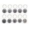 StayMax Stainless Steel Number Tags Key Tags with Key Rings 150