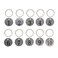 StayMax Stainless Steel Number Tags Key Tags with Key Rings 150