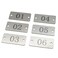 StayMax Stainless Steel Rectangle Numbered Tags with Two Holes 150