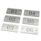 StayMax Stainless Steel Rectangle Numbered Tags with Two Holes 150