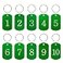 StayMax Aluminum Numbered Tags Key Tags ID Tags 150 Green