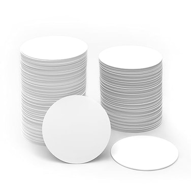 BABIQT 50pcs NFC Tags NFC Coins Cards Ntag215 Blank Rewritable NFC Tag NFC Cards Round NFC Chip 25mm Compatible with Tagmo and NFC Enabled Mobile Phones and Devices