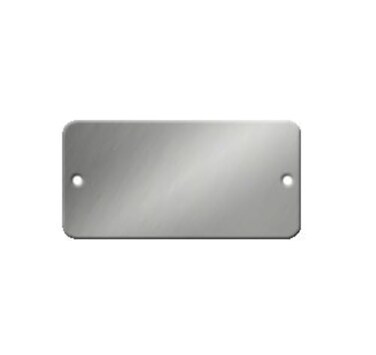 NapTags Stainless Steel Tags 2 x 1 Rectangle 316 Grade 022 Thickness