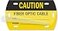 XpressTags SmartSign Caution Fiber Optic Cable Tags 35 x 2 SelfLaminating ID Labels16 mil HDPE Pack of 50 Made in USA