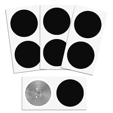 Timeskey NFC Timeskey 100pcs Ntag213 NFC Stickers Black 144 Bytes Compatible with iPhone All NFCEnabled Smartphones