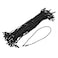 MECCANIXITY Cotton Hang Tag String Snap Lock Pins Loop Price Tag Fastener Plastic Tags Ties Black 78 Inch Pack of 100