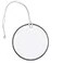 CleverDelights Metal Rim Key Tags 225 Diameter Tag with Strings White 100 Tags