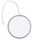 CleverDelights Metal Rim Key Tags 225 Diameter Tag with Strings White 100 Tags