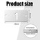Hicarer Metal Numbered Tags Stainless Steel Number ID Key Tags with Holes Numbered Key Rings Chain 50 Pcs150 Rectangle