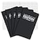 Elan Publishing Company Field NotebookPocket Journal 35x55 Black Graph Memo Book Pack of 5
