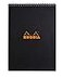 Rhodia Wirebound Notepad Graph 80 Sheets 8 14 x 11 34 Black
