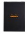 Rhodia Wirebound Notepad Graph 80 Sheets 8 14 x 11 34 Black