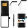 Koogel 11PCS Mini Pocket Notepad Holder Set 34 x 55 Inch Small Notepad with Pen and 9 Memo Book Refills Server Lined Papers Desk Notepads for Office Supplies Writing and Memo pads 30 Sheets Each
