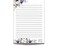 ASVP Shop JW Letter Writing A4 Pad Stationery Paper Lined Gift Notepad Writing Sheets Winter Flowers