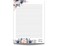 ASVP Shop JW Letter Writing A4 Pad Stationery Paper Lined Gift Notepad Writing Sheets Winter Flowers