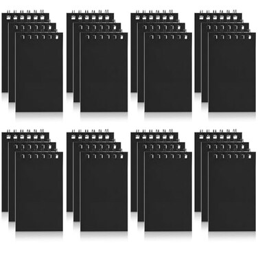 Hooqict 24 Pack Small Pocket Notebook Black Mini Notebooks Party Favors Bulk Spiral Notepads with Lined Pages Memo Pads Pocket Size for Work Office Travel Classroom 39 x 24 Inches