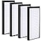 FLIPPED 4 Pack Magnetic Notepads for RefrigeratorGrocery List Large Magnet Pad for FridgeFull Magnet Back Design Magnetic Memo Pads for Grocery List Shopping List ToDo List Black 4 Pack50 Sheets