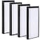 FLIPPED 4 Pack Magnetic Notepads for RefrigeratorGrocery List Large Magnet Pad for FridgeFull Magnet Back Design Magnetic Memo Pads for Grocery List Shopping List ToDo List Black 4 Pack50 Sheets