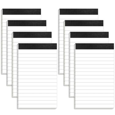 Aidunmis Small Note Pads 3x5 Notepads Mini Pocket Notebook 3x5 Memo Pads Small Notepads Memo Pads 3 x 5 Lined Note Pads of Paper with 30 Sheets Each Pad Mini Pocket Notebook Writing Pads 3x5 White Pap