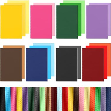 Yexiya 100 Packs Mini Notebooks Colorful Lined Small Pocket Notebook Blank Marriage Memos Notepad Set Thanksgiving Christmas Gift School Students Kids Sketch Drawing 35 x 55 Inch 20 Color