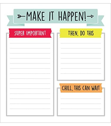 Carson Dellosa Education Carson Dellosa Aim High Notepad 50 Sheet Note Pad With Lined Paper To Do List Checklist Classroom Organization Stationary Desk Accessories and Office Supplies
