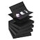 ZCZN 400 Sheets Popup Sticky Notes 3 x 3 Inches 4 Pads Bright Color SelfStick Notes 100 SheetsPad Black