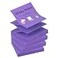 ZCZN 400 Sheets Popup Sticky Notes 3 x 3 Inches 4 Pads Bright Color SelfStick Notes 100 SheetsPad Purple