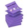 ZCZN 400 Sheets Popup Sticky Notes 3 x 3 Inches 4 Pads Bright Color SelfStick Notes 100 SheetsPad Purple