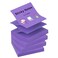 ZCZN 400 Sheets Popup Sticky Notes 3 x 3 Inches 4 Pads Bright Color SelfStick Notes 100 SheetsPad Purple