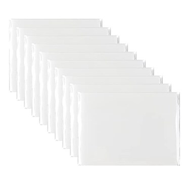 Jiemay Transparent Sticky Notes Pad 3x4 Inch Clear Sticky Notes for Books Message Reminder Waterproof selfAdhesive Translucent Sticky Notes 10 Packs 500 Sheets