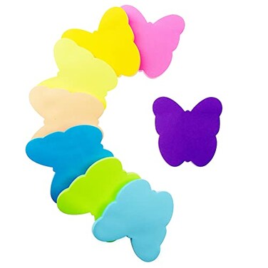 dogmoon Sticky Notes 560 Sheets 3 3 Inches Butterfly Shape Self Sticky Notes Pad Colour Sticky Notes Bright Colors SelfStick Pads for Home Office Notebook8 Color