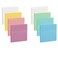 ENLUOM 400 Sheets Colored Transparent Sticky Notes 3 x 3 in Translucent Sticky Notes Pastel Clear Waterproof See Through SelfSticky Note Aesthetic Bible Journaling Sticky Notes 8 Pads