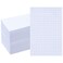 Kajaia 12 Pads Grid Paper Sticky Notes Writing Notepad 4 x 6 Inch Grid Lines Sticky Notes Graph Paper with Black Lines Notepad Memo for Office Home 50 Sheet EachWhite