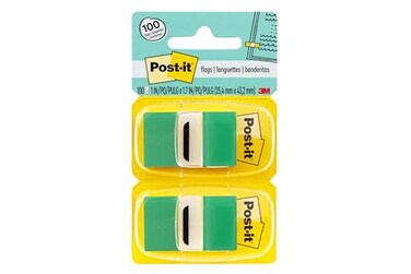 Post-it Postit Flags Value Pack 50Dispenser 12 DispensersPack 1 in Wide Green 680GN12