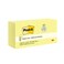 Post-it Postit Greener Recycled Popup Notes 3x3 in 12 Pads Americass 1 Favorite Sticky Notes Canary Yellow Clean Removal 100 Recycled MaterialR330RP12YW